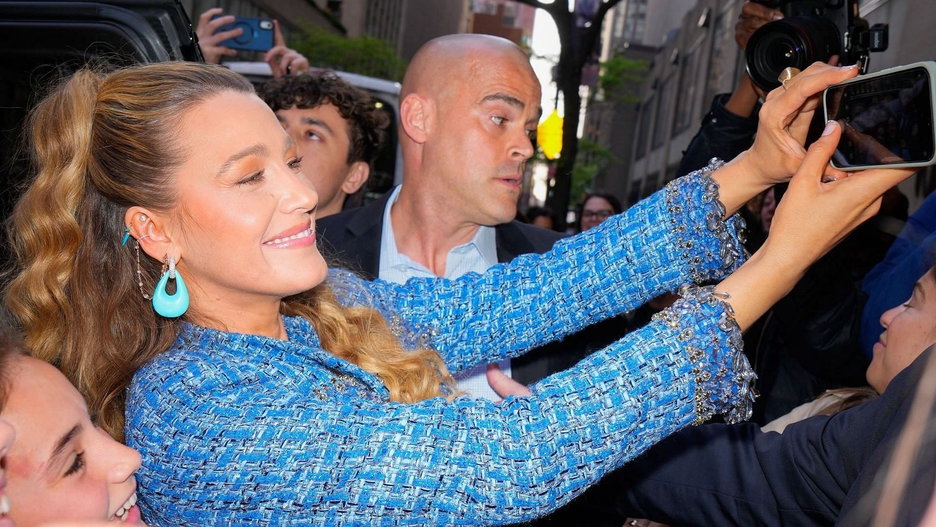 Blake Lively is seen on May 1, 2025, in New York City. (Image via Getty/XNY)